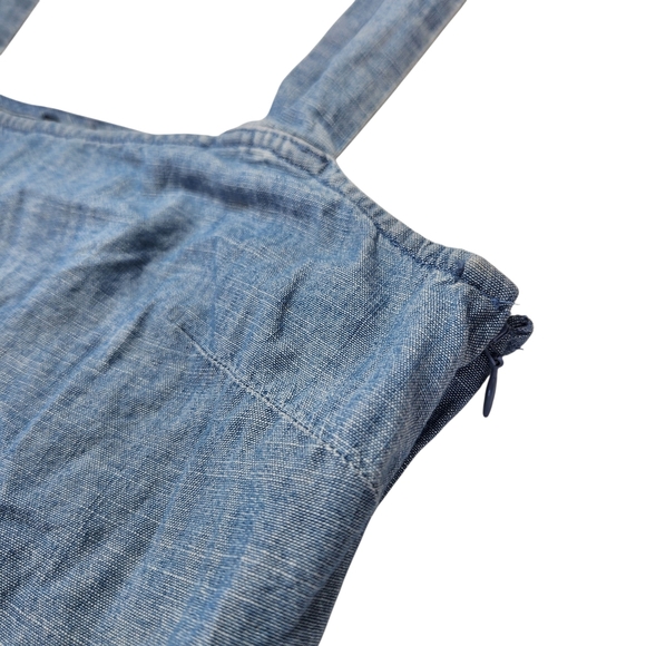 J. Crew Blue Denim Style Tank Top Wide Strap Size Small - Picture 7 of 13